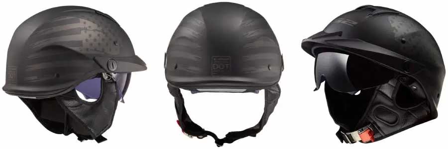 LS2 Rebellion - Lightweight Half Helmet